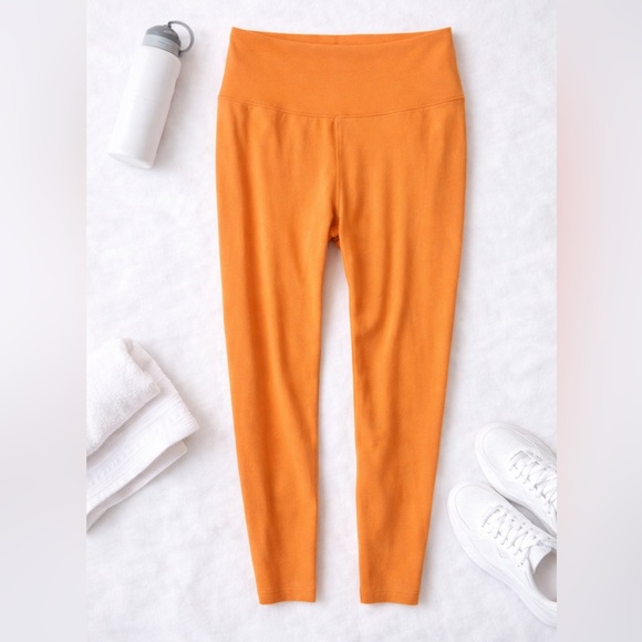 NIKE 7/8 Length High Rise Gentle SupportDri-Fit Leggings Orange M NWT